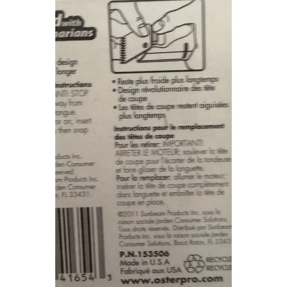 Oster Cryogen-X Size 7 Skip Tooth Clipper Blade 78919-056 New Sealed USA